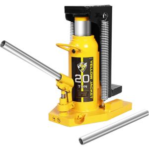 YELLOW JACKET Toe Jack 10 Ton Toe/ 20 Ton Top Capacity Hydraulic Machine Jack Lift,Air Hydraulic Claw Jack for Car Repair,Machinery,Industry Equipment