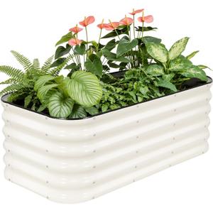 421.4FT Galvanized Raised Garden Bed Outdoor, Metal Raised Garden Bed Kit, Large Planter Raised Beds, 3 In1 Modular Raised Planter Box Outdoor,Raised Beds for Gardening for Vegetables Flowers Herbs
