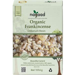 Organic Frankincense Resin (Boswellia Carterii), 4 oz USDA Certified Church Incense, Premium Grade, 100% Pure & Wild-Harvested Luban Frankincense for Aromatherapy, Meditation & Air Purification