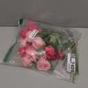 20PCS Artificial Roses with Long Stems - Realistic Silk Flowers, Fake Roses Real Touch Bouquet Roses for Valentine's Day, Home Decor, Bridal Wedding, Faux Rose Flowers (Hot Pink&Pink)