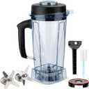64oz Blender Pitcher Replacement Parts with Grinding and Crushing Blades with Blade Wrench vitamix 5200 6500 E320 E520 Aspire Creations Professional VM0101