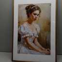 20x30 Picture Frame Natural Oak Wood From California-USA Walnut Color Finished Handcrafted 20 x 30 Poster Frame Matted to 16x24 Photo with Real Tempered Glass,for Photo,Certificate,Degree,Graduation