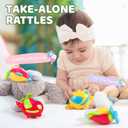 BOBXIN Baby Mobile for Crib, Crib Mobile with Projector and 108 Melodies Music, Crib Toys with Remote Control and Hanging Rattles Rotating,Toy for Newborn and Baby Boy Girl Sleep