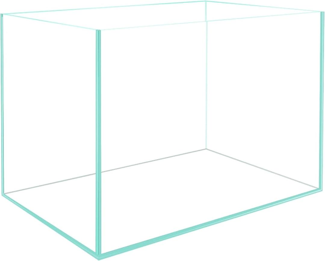 Small Nano Rimless Tank, Clear Glass Fish Tank, 1.1 Gallon, 7.8x5.5x5.9inch/20x14x15cm, Betta Fish Tank