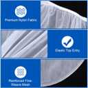 60 Pcs Paint Strainer Bags, 5 Gallon Elastic Top Fine Mesh Strainer Disposable Painting Strainers Bag Hydroponic Filter Tool for Nut Milk, Juice, Home Brewing, Gardening, Plant Protection(White)