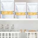 FireKylin 100 Pack Smell Proof Bags 6.3" x 9.4", Resealable Bags with Matte Window, Foil Pouch Stand Up Sealable Bags for PackagingWhite