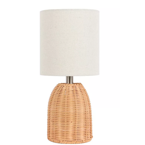 Rattan Natural Accent Table Lamp 2 Pieces