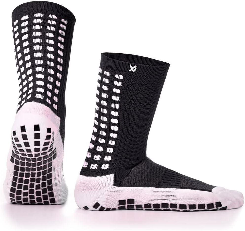 Lux Dual Grip Socks - Soccer Grip Socks for Men and Women. GripArray Engineered Performance & Comfort