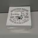 Rustic Witches Brew Coffee Wood Box Sign Fall Coffee Wooden Box Sign Halloween Sign Farmhouse Home Desk Shelf Decor 5" x 5",24nv21naA1773