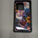 for iPhone 16 Pro Case, Wireless Charging Compatible,Dual-Layer Protection with Cute Wildflower Design, Soft Silicone + Hard Shell, Chic Phone Cover for Women - Vibrant Defined Blossoms