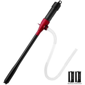 BOYISEN Battery Operated Liquid Transfer Pump - Electric Water Fuel Transfer Pump for Gasoline Diesel Oil, 2.2 Gallons per Min, Battery Power Siphon Pump Red BOYISEN Battery Operated Liquid Transfer Pump - Electric Water Fuel Transfer Pump for Gasoline Diesel Oil, 2.2 Gallons per Min, Battery Power Siphon Pump Red