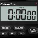 Escali Extra Loud Display Digital Kitchen Timer with Clock Mode, Recall Timer Magnetic Back (Standard)