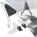 HDBUBALUS Motorcycle Sissy Bar Passenger Assembled Backrest Fit for Harley Touring Road King Road Glide Street Glide Electra Glide (Chrome, 19 inch-for Touring 97-08)