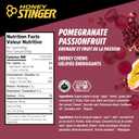 2 x Honey Stinger Organic Pomegranate Passionfruit Energy Chew, Gluten Free & Caffeine Free, for Exercise, Running and Performance, Sports Nutrition for Home & Gym, Pre and Mid Workout, 12 Pack (EXP 12/01/26)