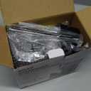 Kitchen Soap Dispenser Set, 4-in-1 Dual Hand and Dish Soap Dispenser with Sponge Holder and Dishcloth Holder for Kitchen Sink (Black)