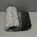 OLANLY Bathroom Rugs Mat 36x24, Extra Soft Absorbent Microfiber Bath Rugs, Rubber Backing, Quick Dry, Machine Washable Bath Mats for Bathroom Floor, Tub and Shower, Home Decor Accessories, Black