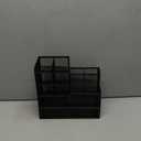 Marbrasse Mesh Pen Holder for Desk, Multi-Functional Pencil Organizer with Drawer, Desk Organizers and Accessories for Office Art Supplies (Black)