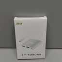 Acer USB C to HDMI Adapter, 4K USB C Hub with 100W PD, USBA 3.0 Port, HDMI to USBC Multiport Digital AV Converter for MacBook Pro/Air, iPad, Tablets, TV, Monitor and More (Silver)