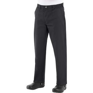 Chef Designs Men's Rk Cook Pant (36W x 34L, Black)