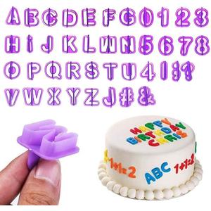 Fondant Letter Cutters, Alphabet Cutters, Letter and Number Fondant Cutter Set, 40-Pieces, Cookie Fondants Cake Mould Letters Cutter for Fondant Icing Baking Cake Decorating and Sugarcraft