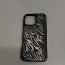 Compatible for iPhone 16 Pro Max Case Cute - Durable Shockproof 6.6 ft Drop Impact Phone Case - Black Funny Black Zebra Print Design for iPhone 16 Pro Max 6.9"