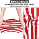 CtilFelix Dog Shirt Striped Clothes Stretchy Vests for Small Medium Large Dogs Boy Girl Cat Apparel Soft Cotton Puppy T-Shirts Lightweight Pet Tank Top Kitten Outfit Pack-2 Red & Blue 4XL (4XL- Chest ~31" / 35~55 lbs)