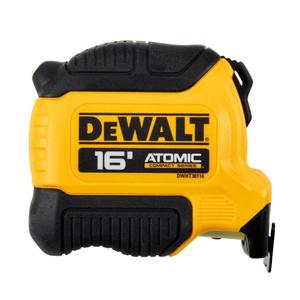 Stanley Dewalt DWHT38116S Atomic 16' Tape Measure (4.9 m, Yellow/Black)