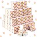 Marspark 60 Pack Softball Pocket Tissues, 3 Ply, Pink Bows Softball