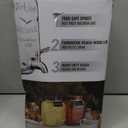 Mustry Glass Drink Dispenser for Parties, 1 Gallon Beverage Dispenser with Stand and Spigot Solid Stainless Steel, Used as Lemonade Dispenser Sun Tea Jar Kombucha Jar