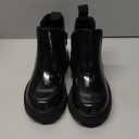 K KomForme Girls Glitter Ankle Boots Side Zipper Chelsea Booties Lug Sole (Little Kids), Black, Size 11