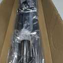 AIZESI 41-124 Inch Heavy Duty Black Tension Curtain Rod - No Drilling, Adjustable, Rust-Resistant for Outdoor, Living Room, Window, Bathroom
