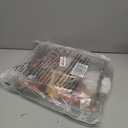 FARBERWARE BuildABoard Acacia Cutting Board with Builtin Storage Compartments, Clear Locking Lid & White Handles, Great for Charcuterie & Snacks