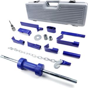 FEXON Automotive Dent Puller with Universal Slide Hammer Auto Body Truck Repair Tool Kit Repair Frame Set with Carrying Case 15PCS
