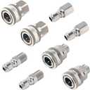 Pressure Washer Quick Connect, 3/8 Inch Quick Connect Pressure Washer Fittings, Stainless Steel, 8-PC, Female and Male Thread