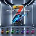 BUSSGO RC Helicopter, Remote Control Helicopter for Kids with 30Mins Flight(2 Batteries), 7+1 LED Light Modes, Altitude Hold, RC Toys for Boys Girls
