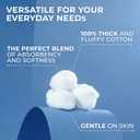 4 x Q-Tips Super Jumbo Cotton Balls for Beauty, First Aid and Baby Care, 100% Thick Cotton, 100 Count