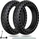 50/75-6.1 Scooter Tire, 2pcs 8 1/2 x2 Solid Tires, Replacement Wheel Compatible with All 8.5inch Scooter Tires