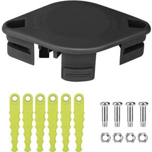 THTEN ACFHRL2 Weed Eater Bladed Head Compatible with Ryobi 18V, 24V, and 40V String Trimmers, Fits for RY40210, RY40210A, ACFHRL2 with 6 Replacement Blades