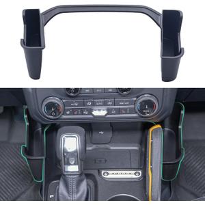 TOPINSTALL Gear Shifter Organizer - Compatible with 2021-2025 Ford Bronco, Center Console Gear Side Storage Box Tray Interior Accessories for Bronco 2/4-Door