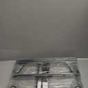 4-Hooks Shepherds Hooks for Outdoor, 92" Heavy Duty Bird Feeder Pole with 5 Prongs Base, Adjustable Garden Hook for Hanging Solar Light, Lanterns, Plant, 1pack