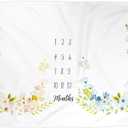Kute 'n' Koo Premium Fleece Boy and Gril Twins Baby Monthly Milestone Baby Blanket for Girl Boy, Large Personalized Photography Background Blankets, Thick Fleece for Mom Newborn