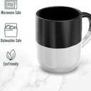 Ceramic Coffee Mug Black & White 1Pc