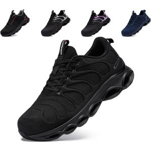 LARNMERN Steel Toe Shoes for Men Wide Safety Shoes Work Sneakers Comfortable Safety Toe Sneakers Work Lightweight Colorful Zapatos de Seguridad (10.5W,Black) LARNMERN Steel Toe Shoes for Men Wide Safety Shoes Work Sneakers Comfortable Safety Toe Sneakers Work Lightweight Colorful Zapatos de Seguridad (10.5W,Black)