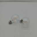 GE Relax LED Light Bulbs, 40 Watt, Soft White, G25 Globe Bulbs, Clear, Medium Base (2 Pack)
