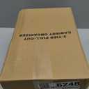 Delamu 2-Tier Multi-Purpose Bathroom Under Sink Organizers and Storage, Stackable Kitchen Pantry Organization, Pull Out Medicine Cabinet Organizer with Movable Dividers, White, 2 Pack