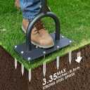 Aerator Lawn Tool for Gardening,42.5 in Manual Lawn Aerators-Easily Assemble Soil Aerator with Longer Spikes & Wider Foot Plate,Yard Aerator for Lawn to Revives Lawn Health