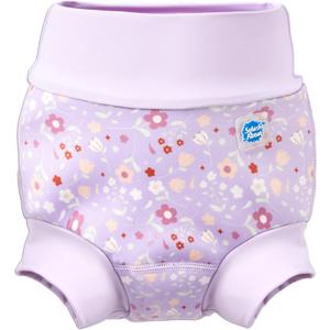 Baby & Toddler Happy Nappy Duo Reusable Swim Nappy with Silver Lining (2 - 3 Year, Lilac Spring)