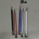 Bopomofo Stylus (5 Pcs), 2-in-1 Stylus Pen for Touch Screen, High Precision and Sensitivity, Suitable for iPhone/ipad/Android Tablets, Compatible with Touch Screens (Black/White/Blue/Rose Gold/Silver)