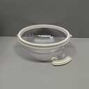 Microwave Food Cover, 12 Inch Microwave Splatter Cover with Water Steamer and Integrated Handle, White Clear Splatter Guard Microwave Cover for Food, Microwave Lid Gifts for Mom