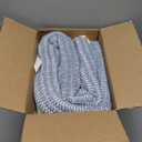 Amélie Home Premium Chenille Throw Blanket, Soft Cozy Luxury Two-Tone Knit Blanket for Couch, Sofa, Chair, Home Decor, Blue & Ivory 50"x60"